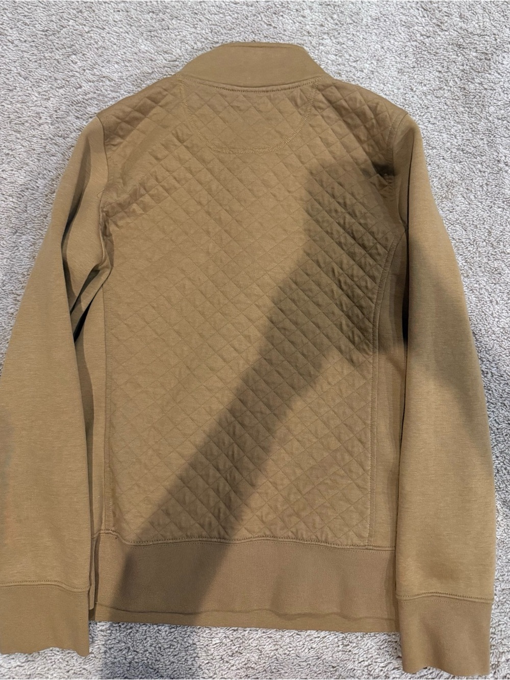 LL Bean Quilted Sweatshirt 1/4 Zip Pullover Long Sleeve Women's Medium - Picture 2 of 5